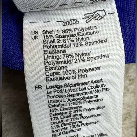 Brooks Running Uprise Crossback Sports bra Size Small Royal Blue Racerback - Picture 10 of 10